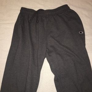 dark gray champion sweatpants